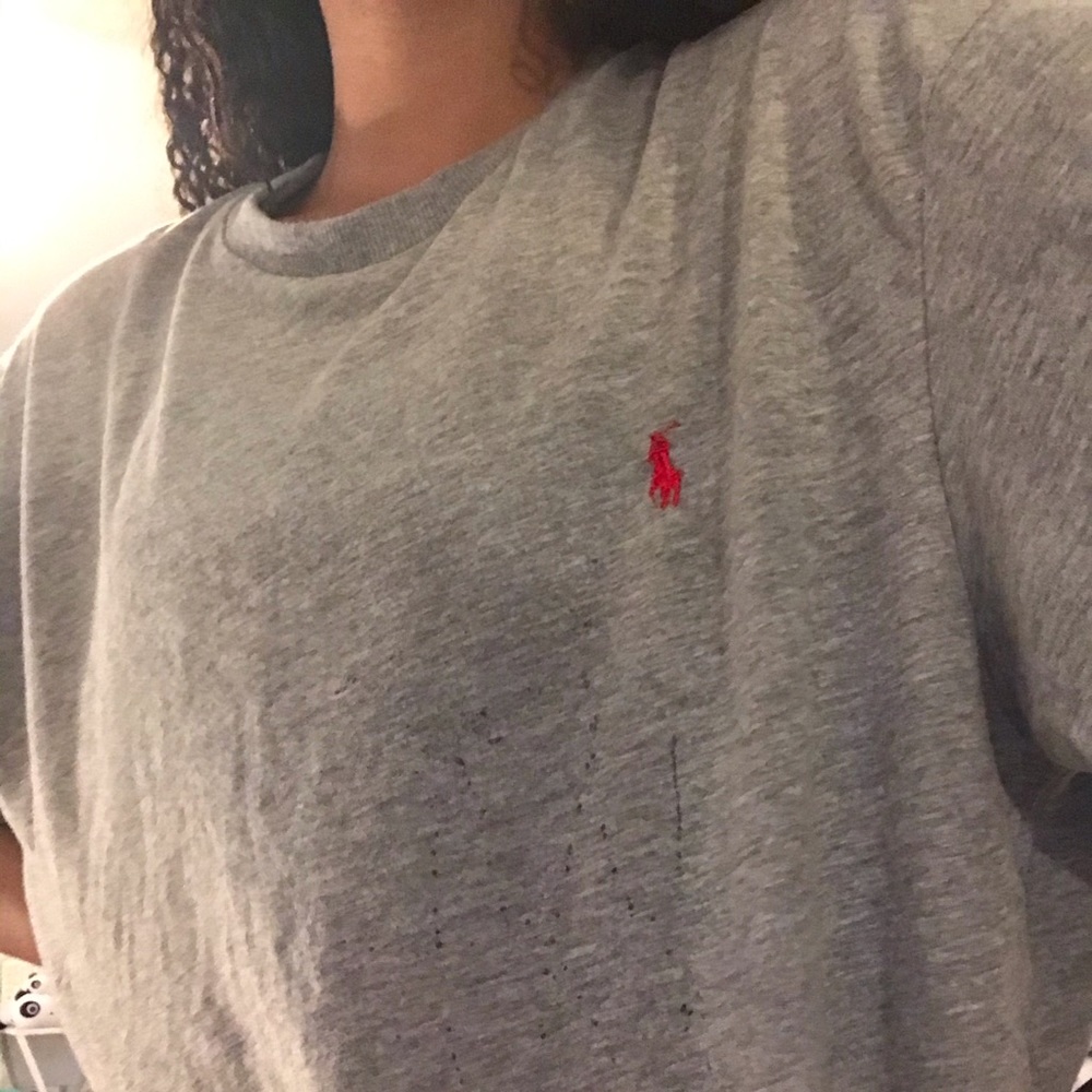Vintage oversized cropped Ralph Lauren top